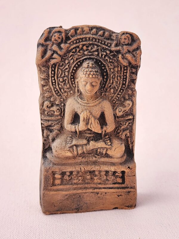 Sarnath Clay Terracotta Buddha Statue