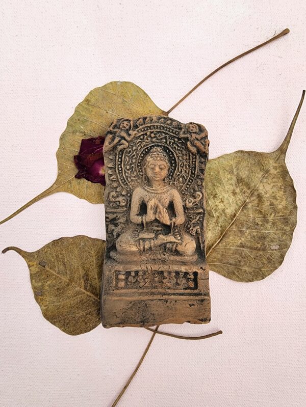 Sarnath Clay Terracotta Buddha Statue - Image 6