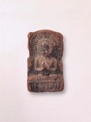 Sarnath Clay Terracotta Buddha Amulet