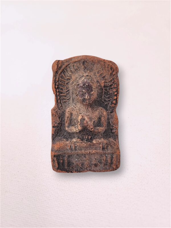 Sarnath Clay Terracotta Buddha Amulet