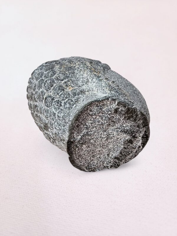 Pewter, Concrete and Mica Buddha Head - Image 6