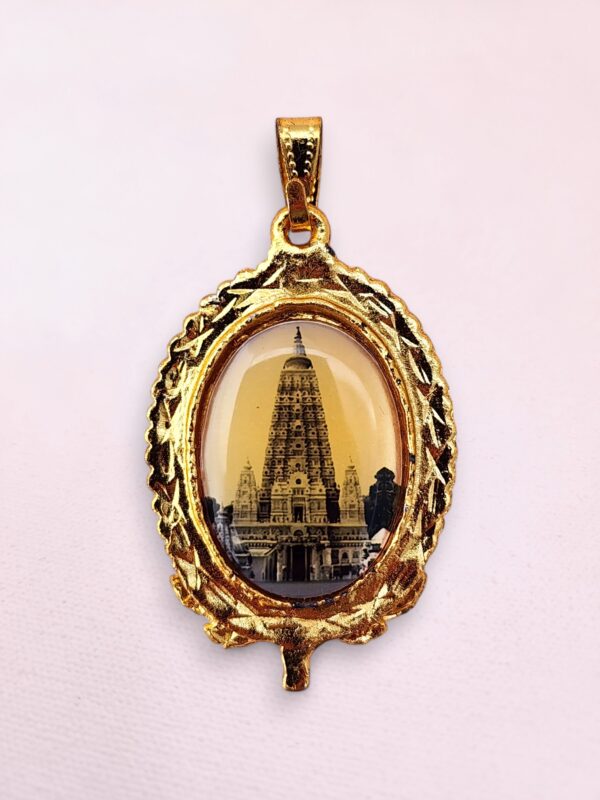 Buddha and Mahabodhi Temple Pendant from Bodh Gaya - Image 2