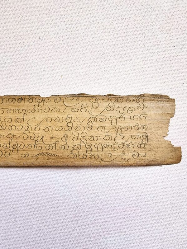 Ancient Buddhist Palm Leaf Manuscript - Image 9
