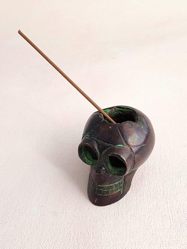 Tibetan Skull Incense Holder - Image 5