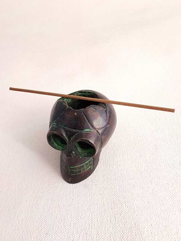 Tibetan Skull Incense Holder - Image 6