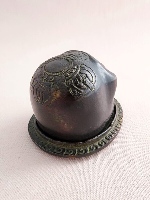 Large Tibetan Skull Incense Holder - Image 3