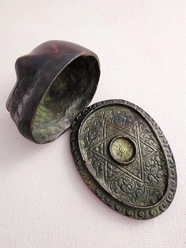 Large Tibetan Skull Incense Holder - Image 5
