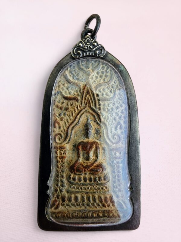 Encased Thai Buddha Amulet Pendant - Image 5