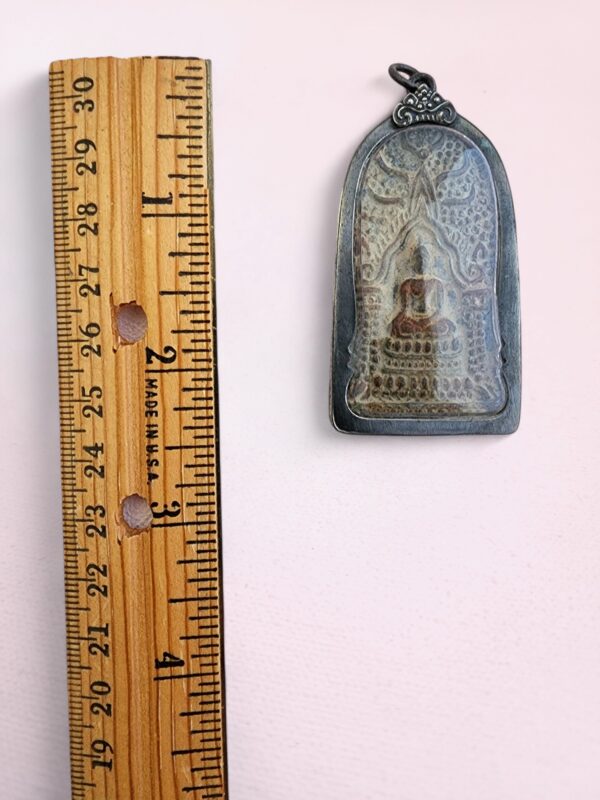 Encased Thai Buddha Amulet Pendant - Image 7