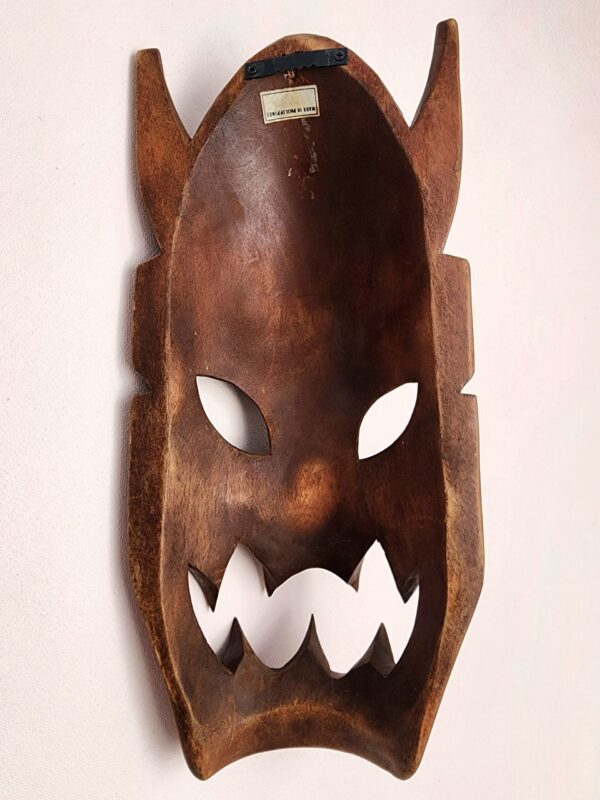 Filipino Bakunawa Hand-Carved Wooden Mask - Image 4