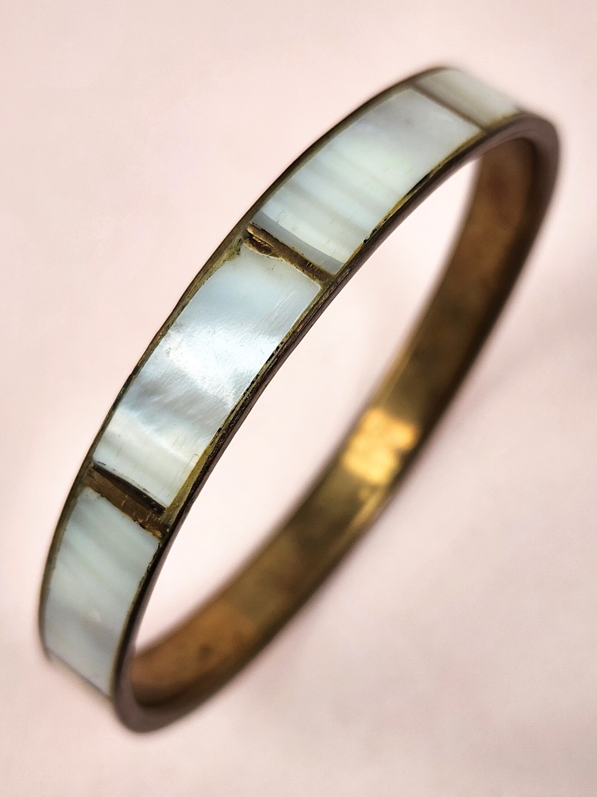Mother of Pearl Bangle Bracelet from Mumbai - Image 2