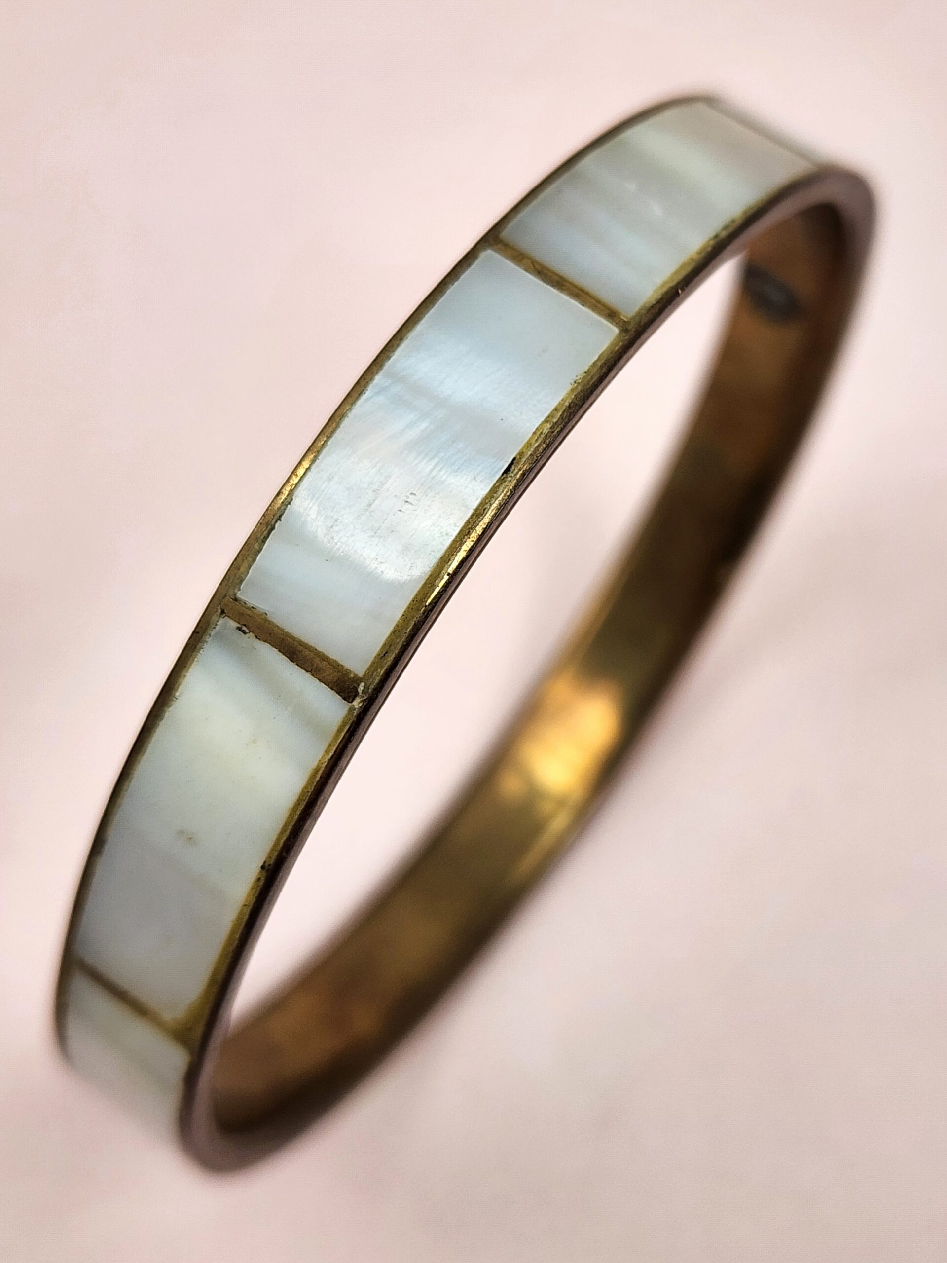 Mother of Pearl Bangle Bracelet from Mumbai - Image 3