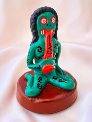Krasue Female Spirit Thai Statue Hand-Painted Hungry Ghost Figure