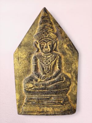 Phra Khun Paen Amulet Magic Powder with Gold Paint