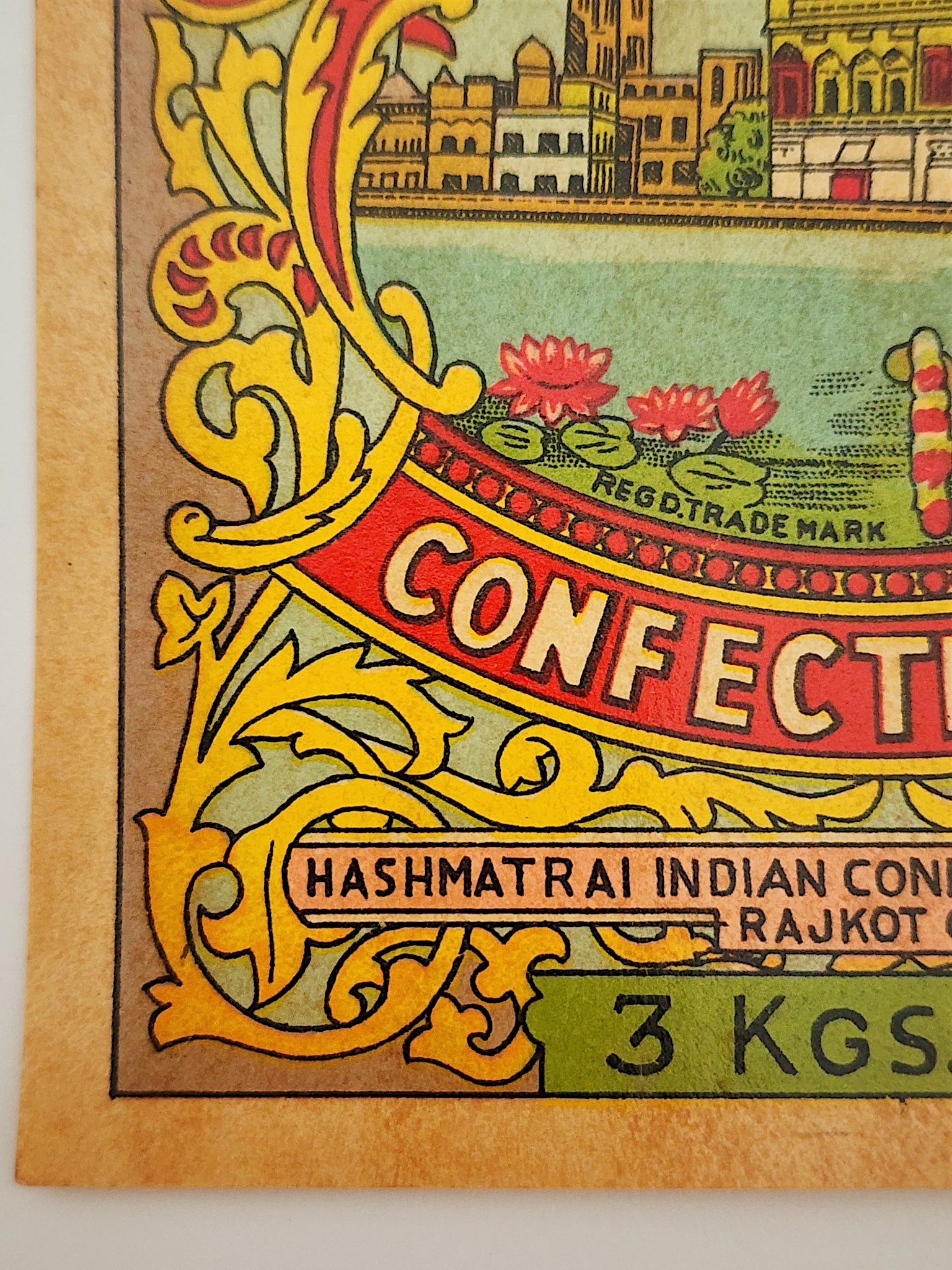 Vintage Hashmat Rai Confectionery Label from India - Image 6