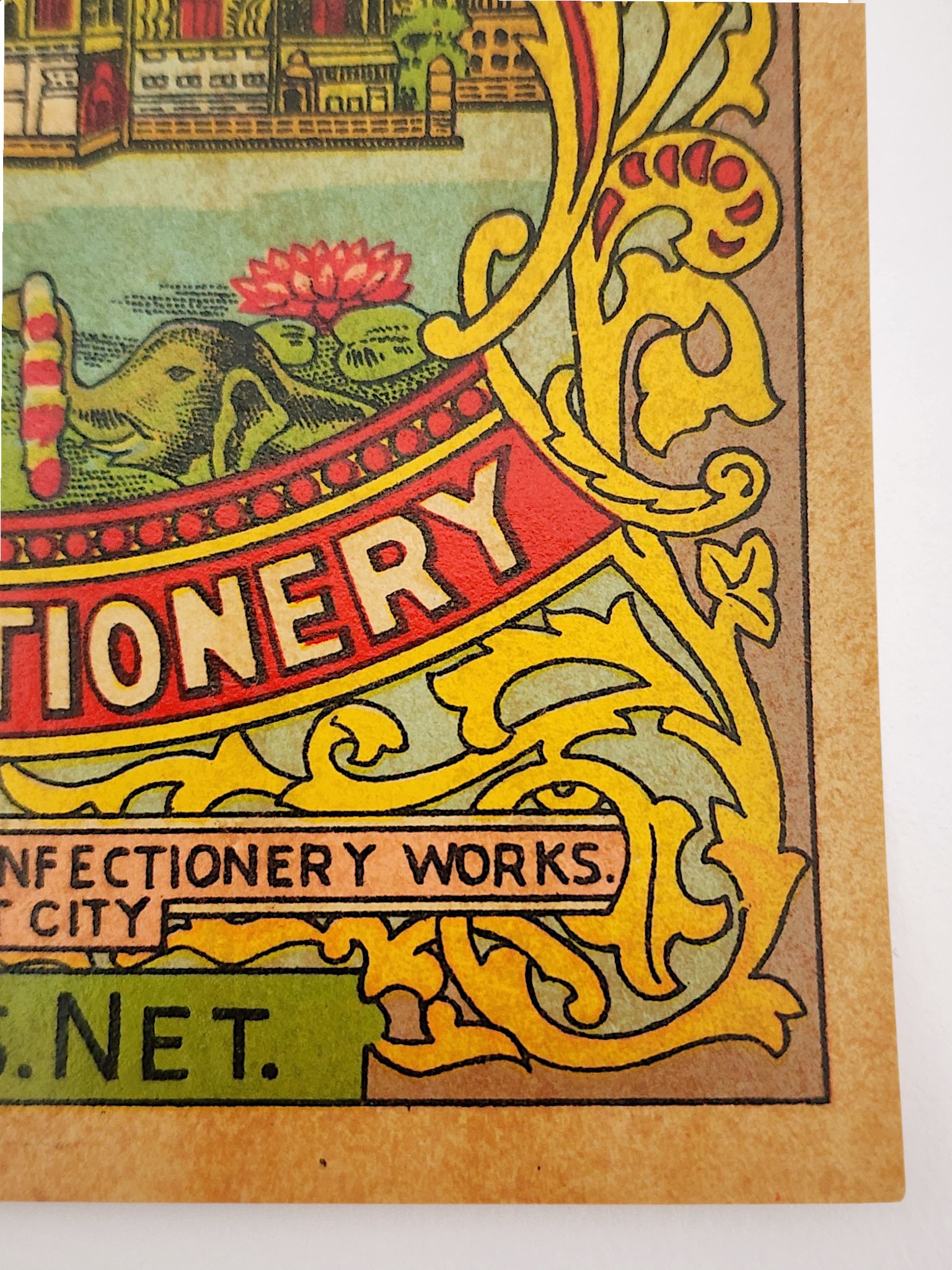 Vintage Hashmat Rai Confectionery Label from India - Image 7