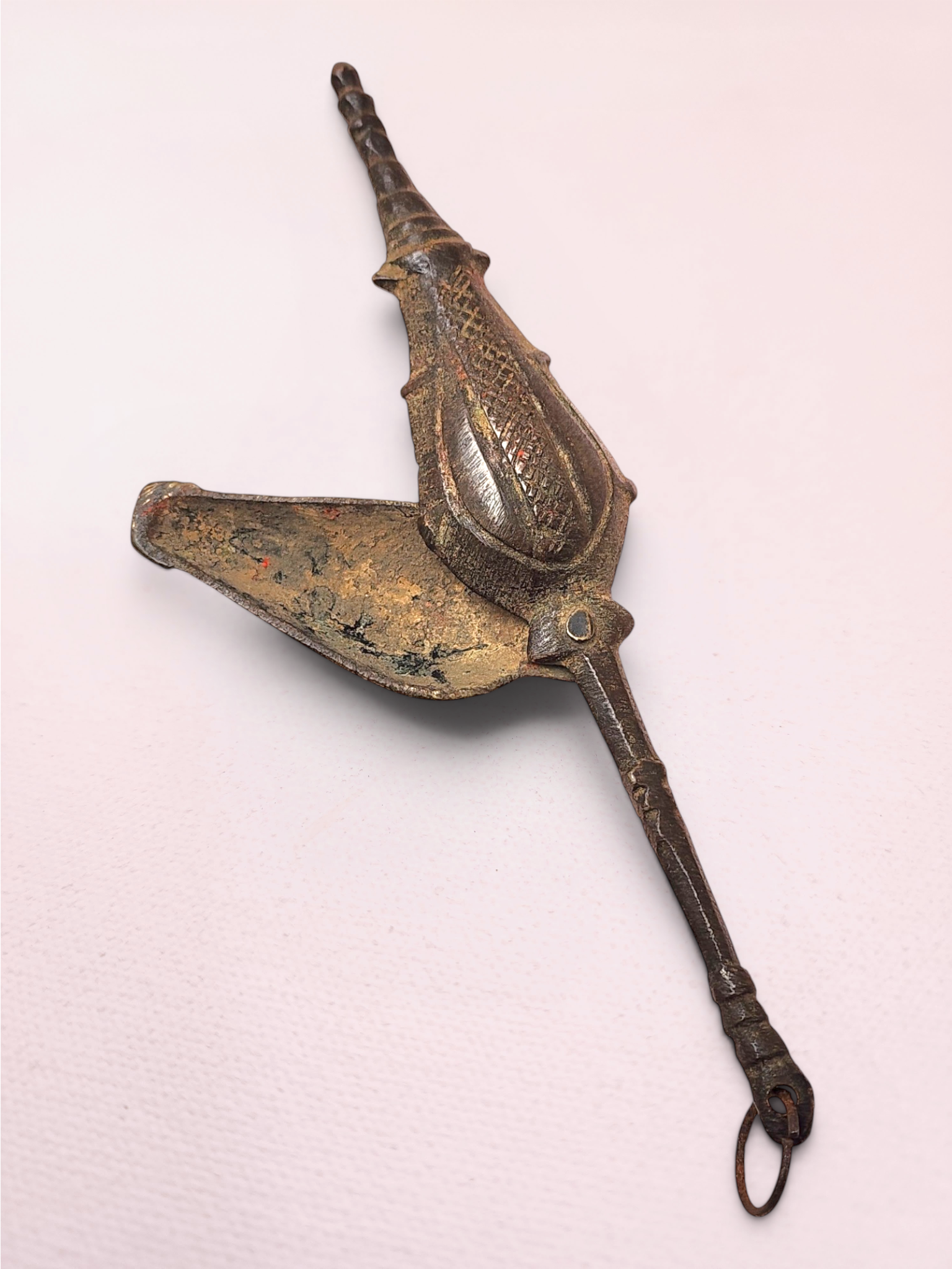 Antique Brass Kohl/Kajal Kajrauta Holder - Image 4