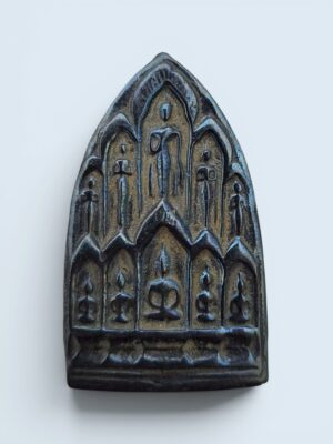 LP Ngern Phra Sip Tat Ten Buddhas Amulet | Thai Mekkapat Sacred Metal Amulet | Phra Sip Tat Multi-Buddha Talisman