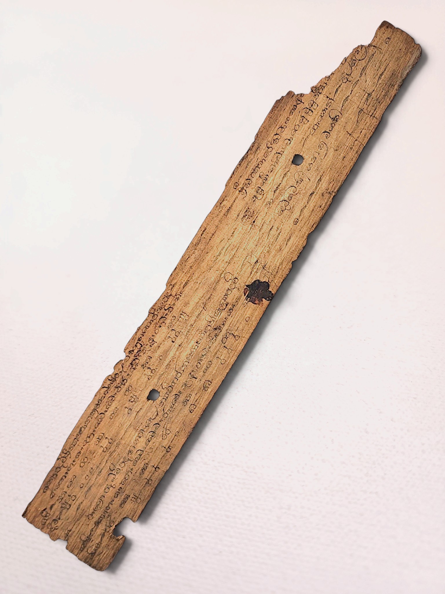 Buddhist Palm Leaf Manuscript from 19th Century - Image 7