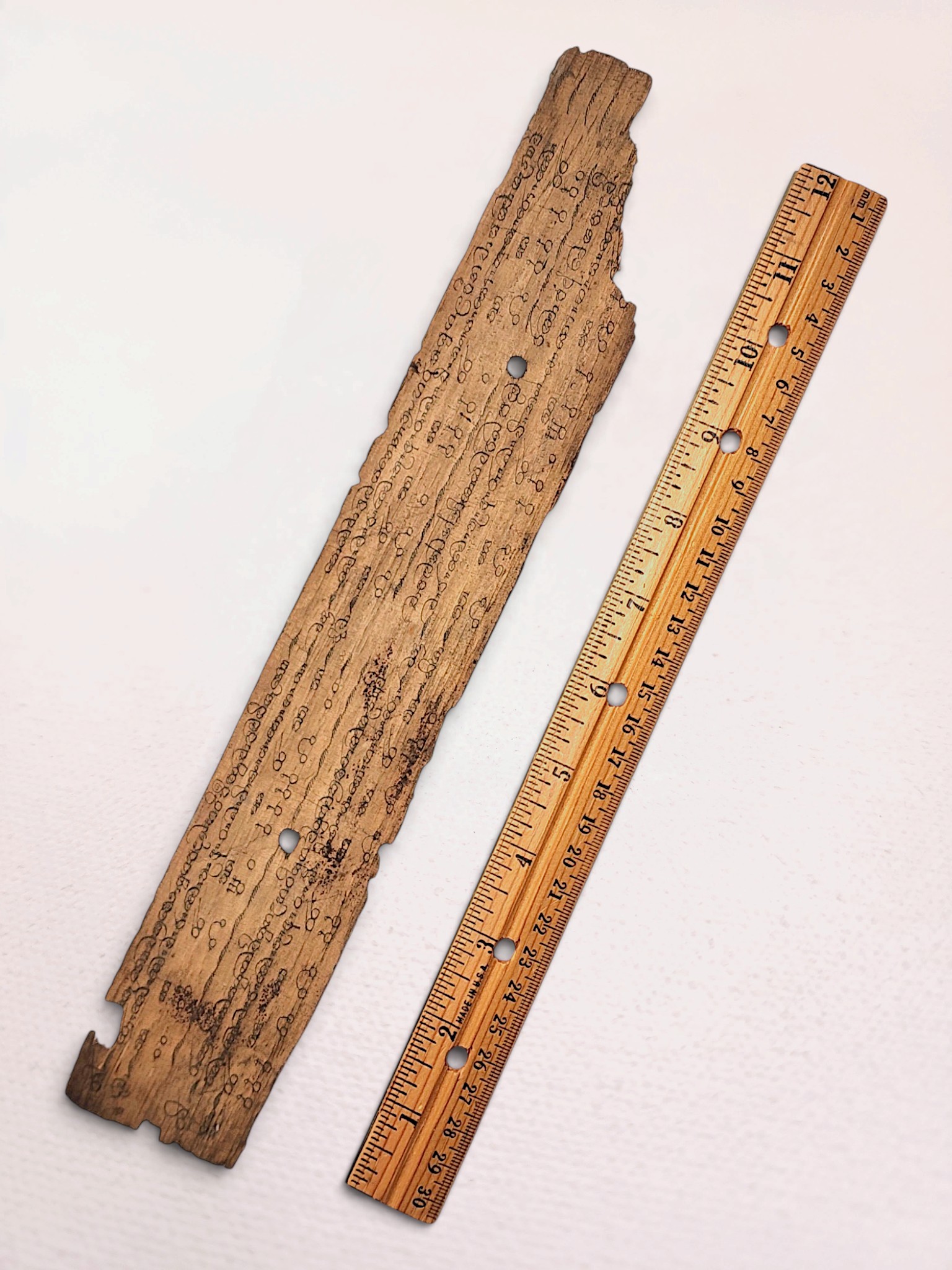 Buddhist Palm Leaf Manuscript from 19th Century - Image 13