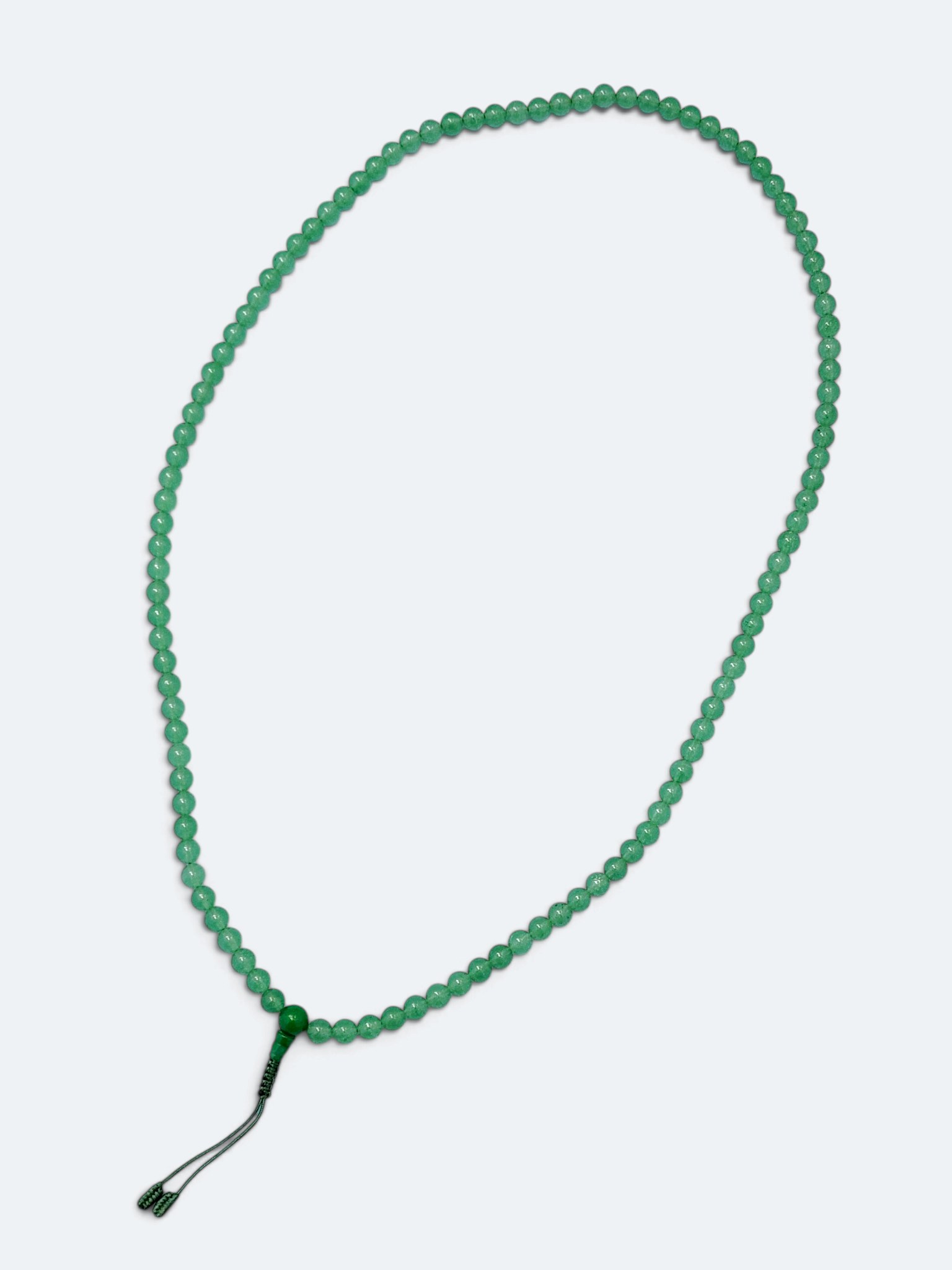Green Aventurine Quartz Mala, 108 Bead Buddhist Prayer Necklace - Image 2