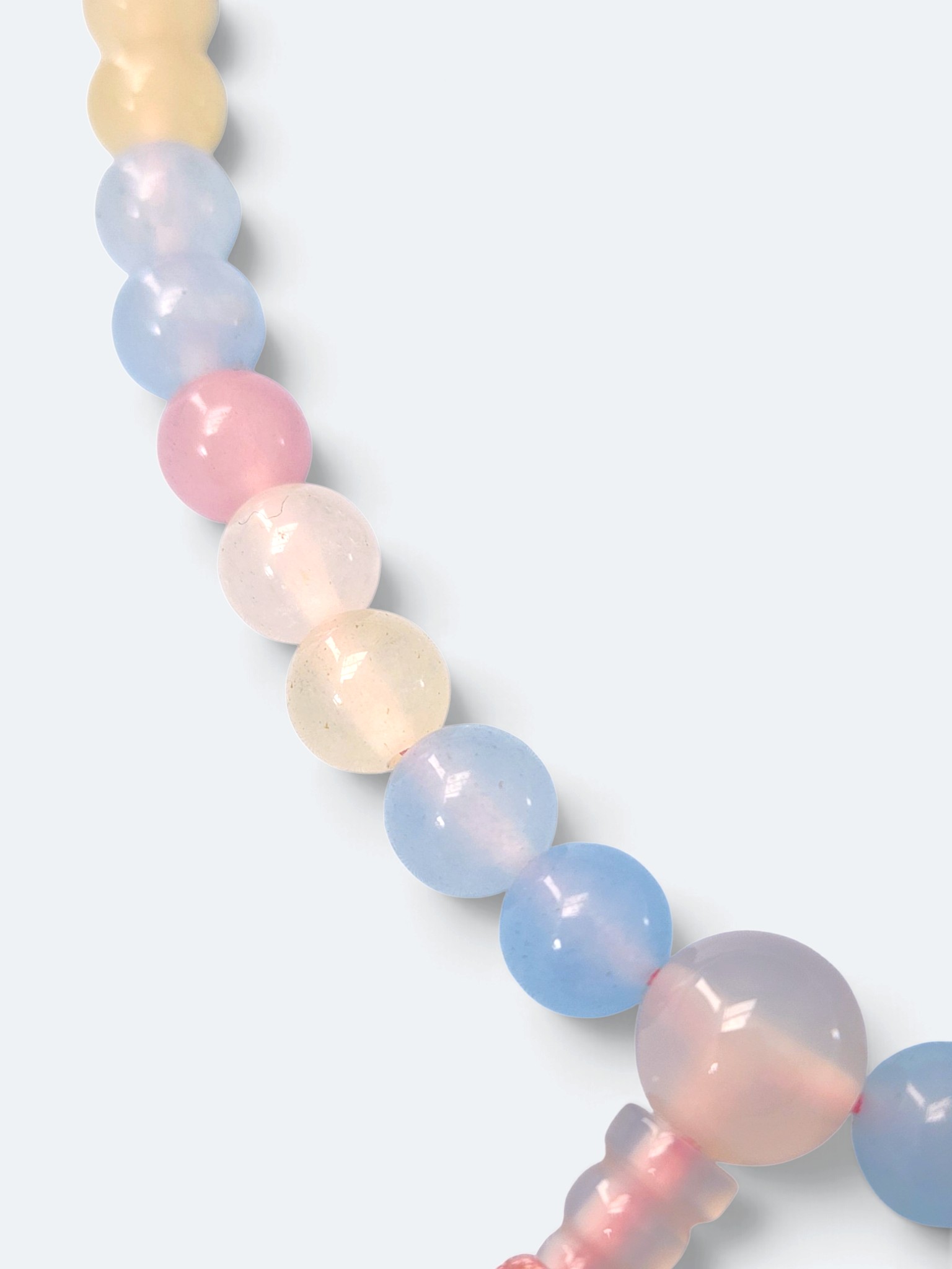 Mix "Candy" Quartz Mala, 108 Bead Buddhist Prayer Necklace - Image 3