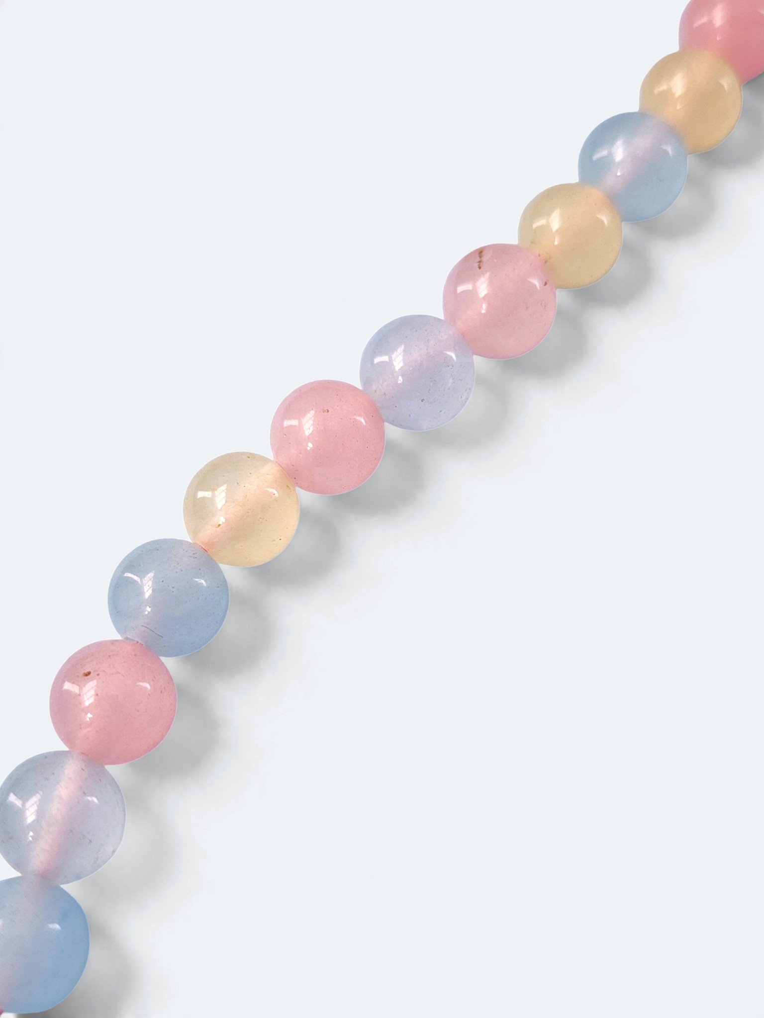 Mix "Candy" Quartz Mala, 108 Bead Buddhist Prayer Necklace - Image 4